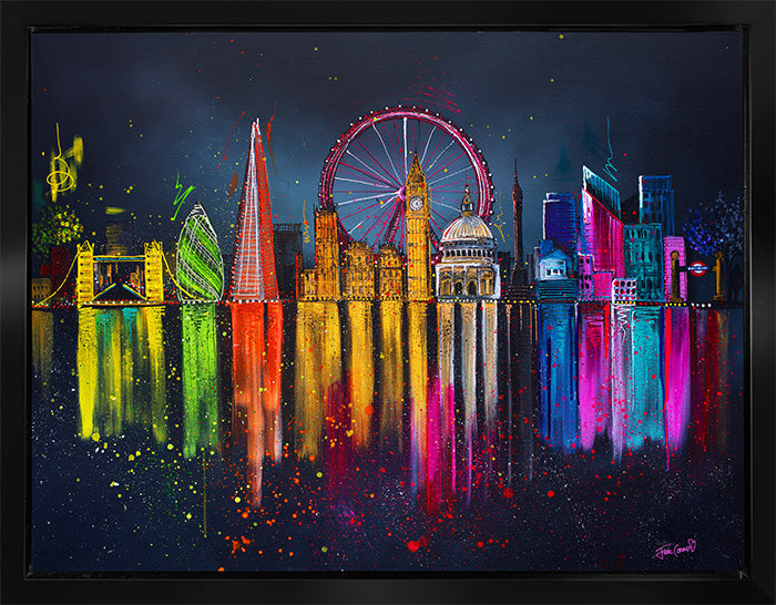 Julie Connor - 'Live.Love.London' - Framed Original Artwork