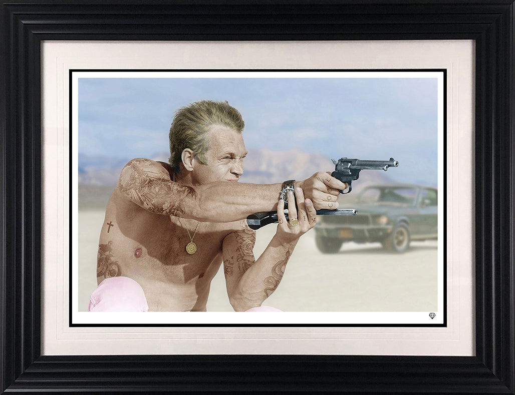 JJ ADAMS -  STOCK CLEARANCE - COLLECTION ONLY -  'Bullitt From A Gun' -  Framed Limited Edition