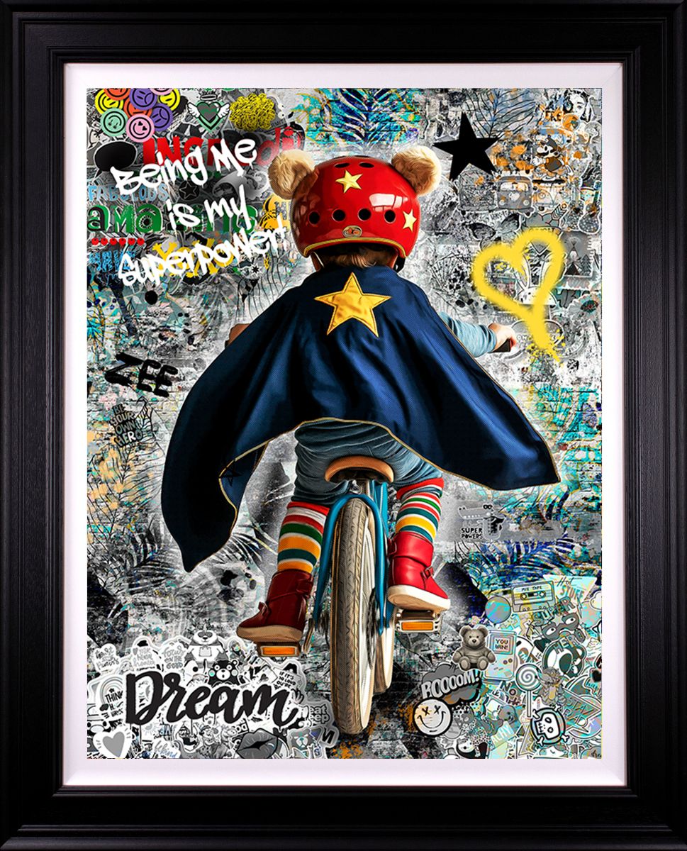 Zee - 'Being Me Is My Superpower' - Follow Your Dreams Collection - Framed Limited Edition Art