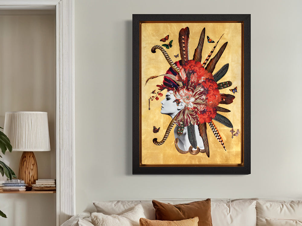 Louise Hutton - 'Mohawk Queen' - Framed Original Artwork