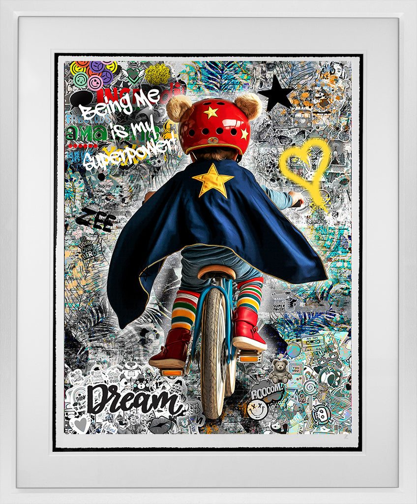 Zee - 'Being Me Is My Superpower' - Follow Your Dreams Collection - Framed Limited Edition Art