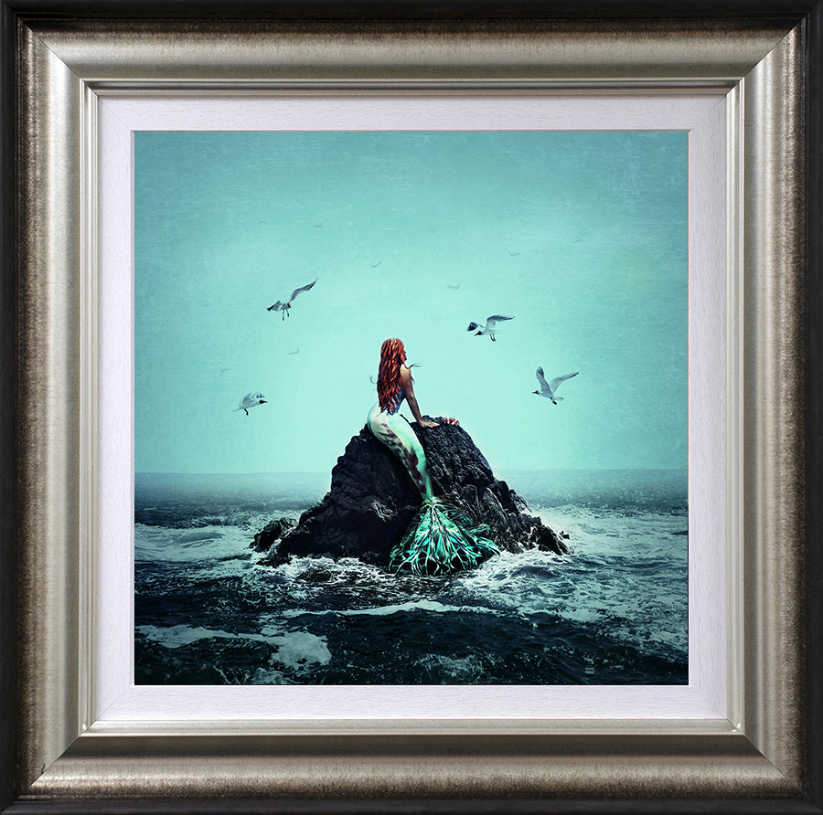 Michelle Mackie - 'Staying Above The Water - The Little Mermaid' - Framed Limited Edition Art