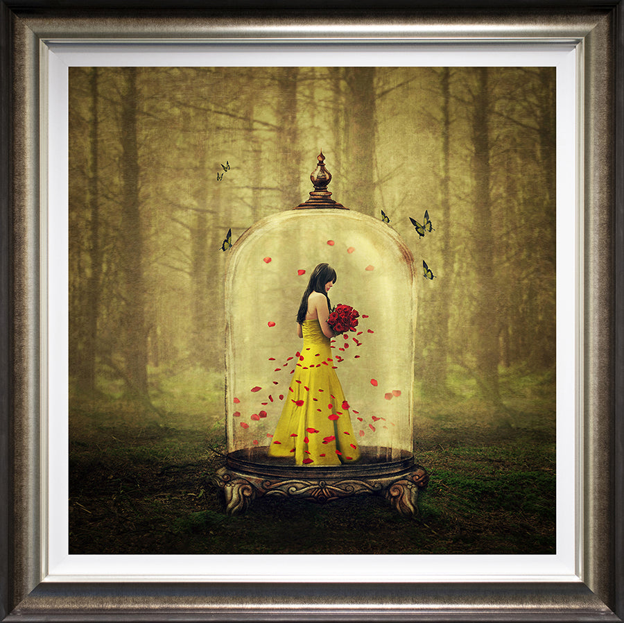 Michelle Mackie - 'Until The Last Petal Falls - Beauty & The Beast' - Framed Limited Edition Art