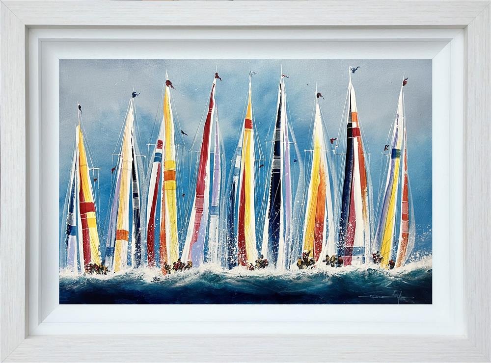 Dale Bowen - 'Sails Up Sailors' - Framed Original Art
