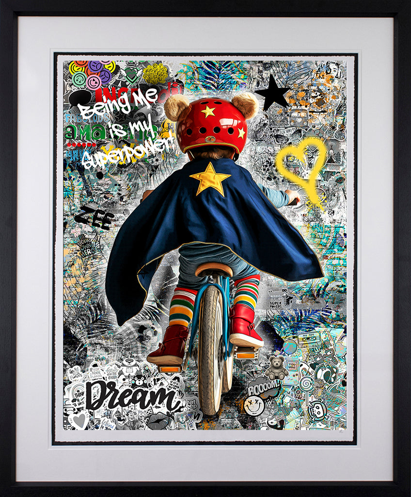 Zee - 'Being Me Is My Superpower' - Follow Your Dreams Collection - Framed Limited Edition Art