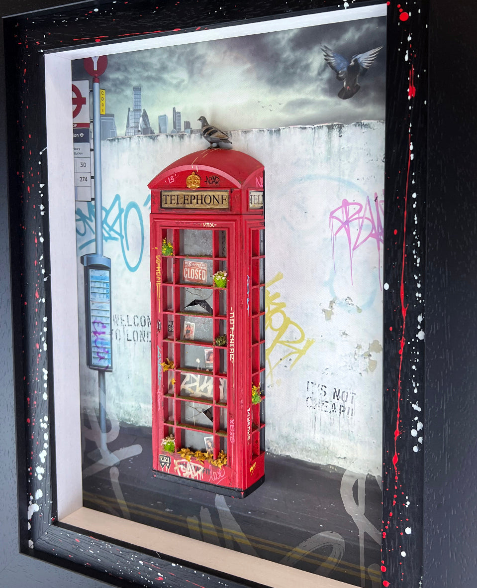 JJ Adams - 'Call Collect - Rule Britannia' - Framed Limited Edition Sculpture