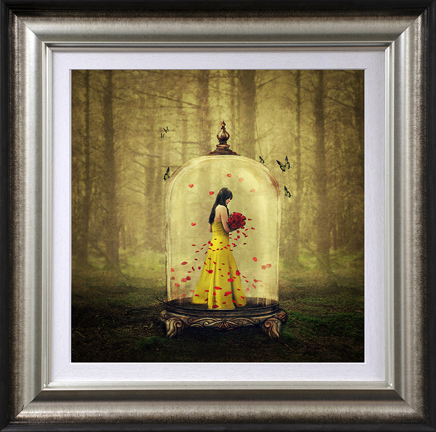 Michelle Mackie - 'Until The Last Petal Falls - Beauty & The Beast' - Framed Limited Edition Art