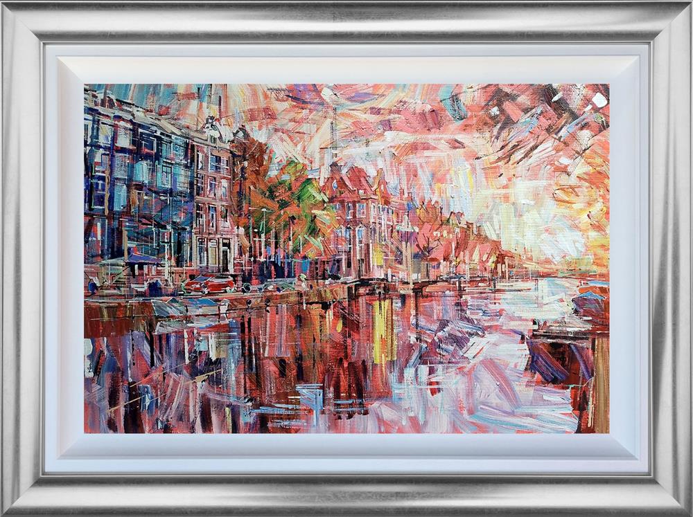 Colin Brown - 'Amsterdam Glow' - Framed Original Art