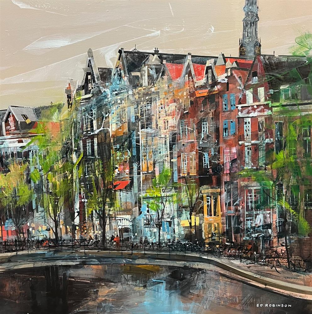 Ed Robinson - 'Amsterdam Heights'  - Framed Original Artwork