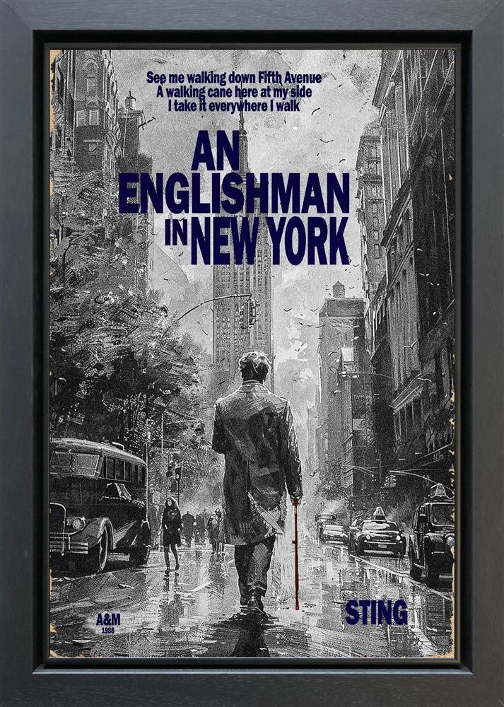 Linda Charles - 'An Englishman In New York' - Framed Original Artwork