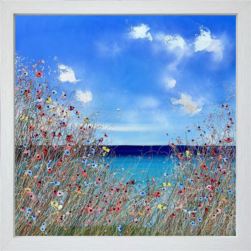 Lisa Pang - 'And The Sky Was Blue' - Framed Original Artwork