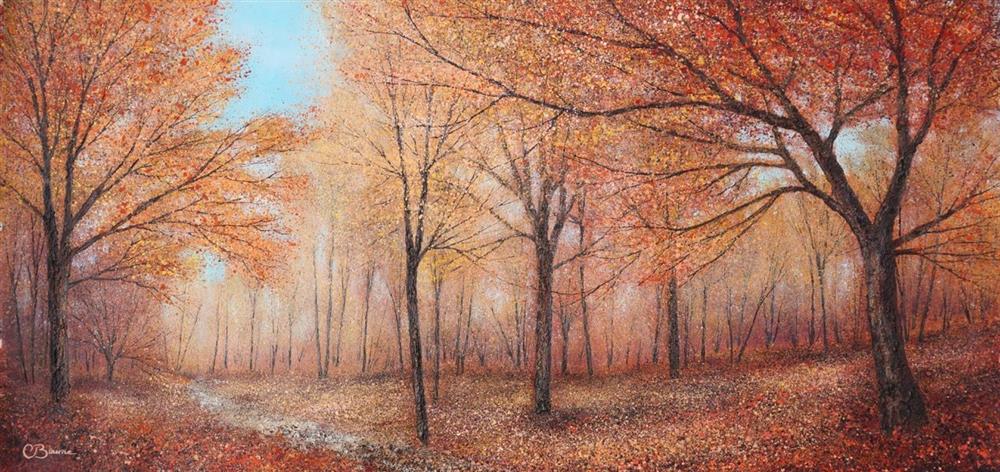 Chris Bourne - 'Autumn Comes To Light' - Framed Original Art