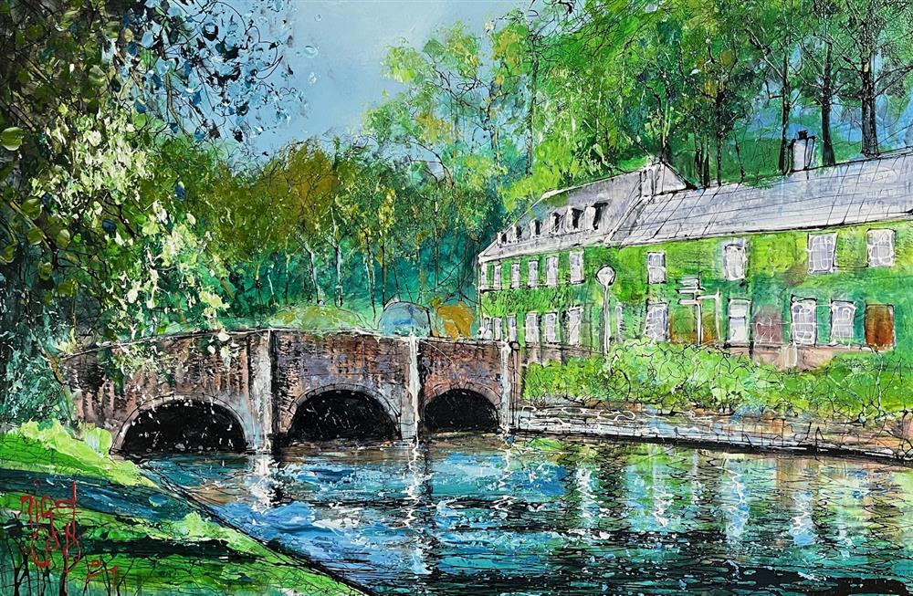 Nigel Cooke - 'Bibury Waters' - Framed Original Artwork