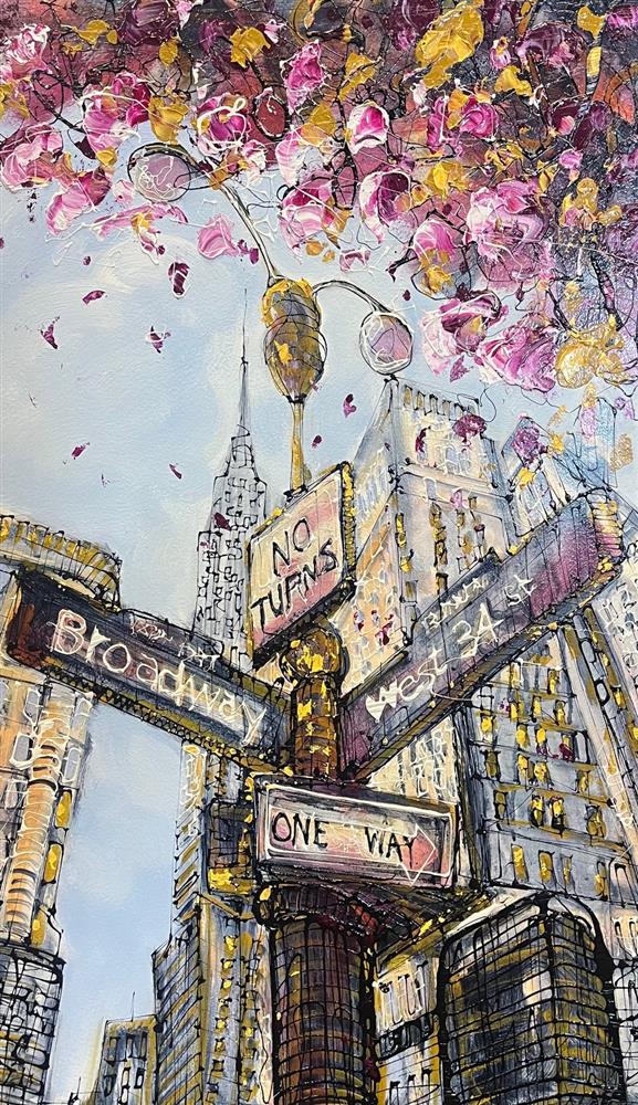 Nigel Cooke - 'Broadway Signs' - Framed Original Artwork