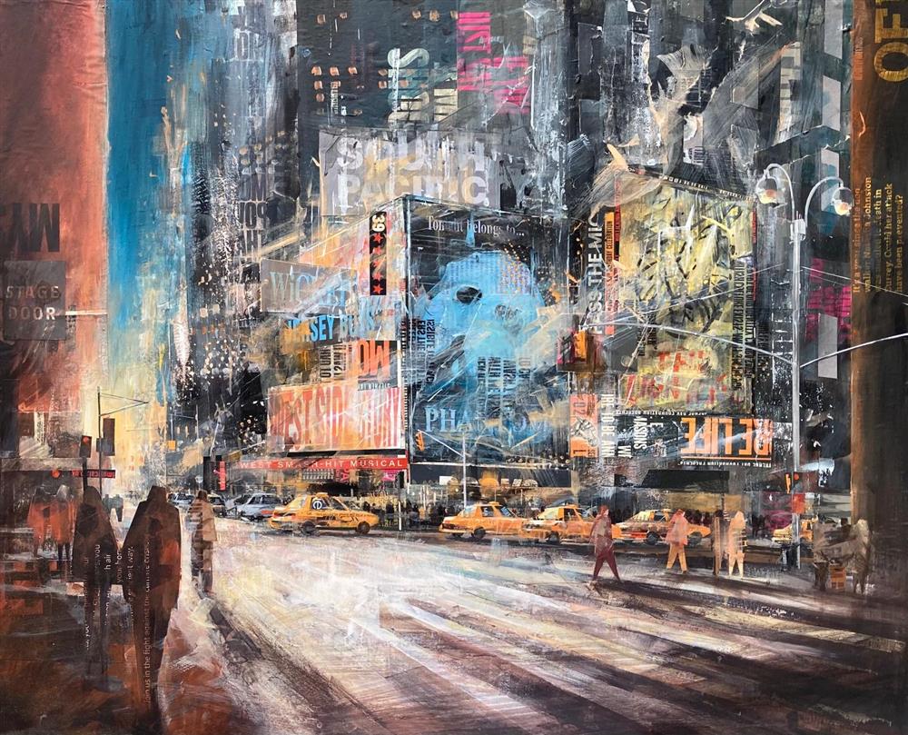 Ed Robinson - 'Broadway'  - Framed Original Artwork