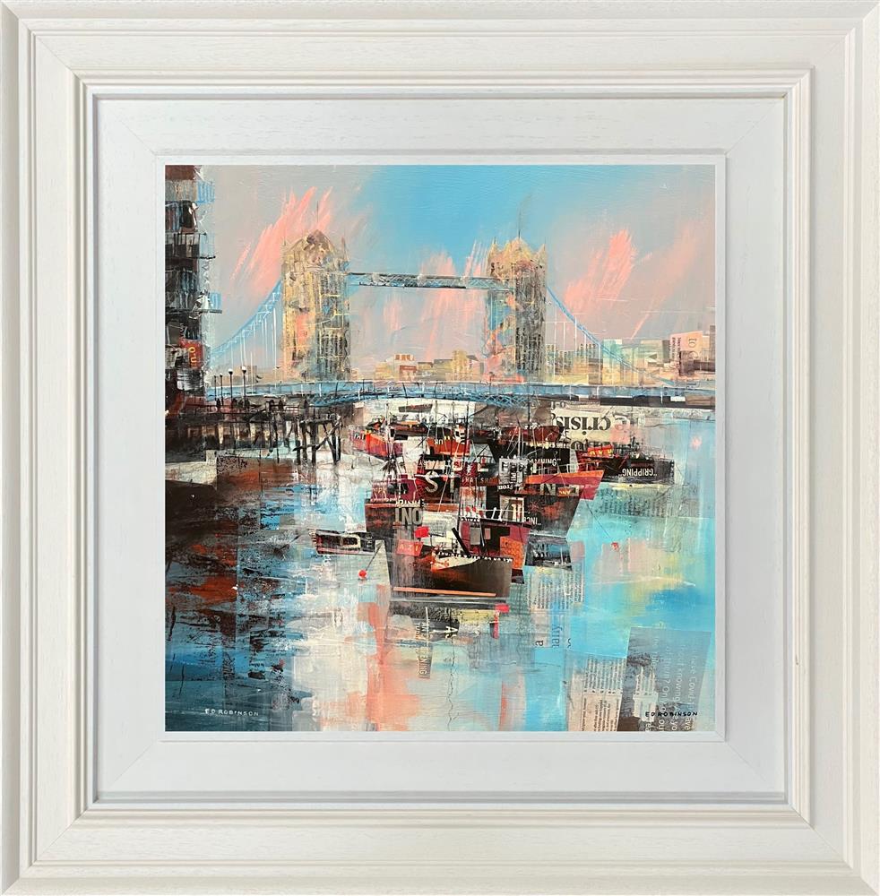 Ed Robinson - 'Butler's Wharf River Thames'  - Framed Original Artwork