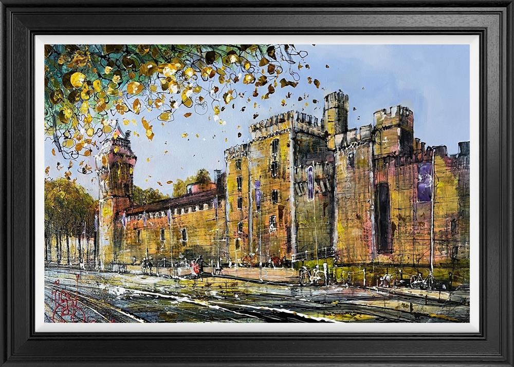 Nigel Cooke - 'Cardiff Castle' - Framed Original Artwork