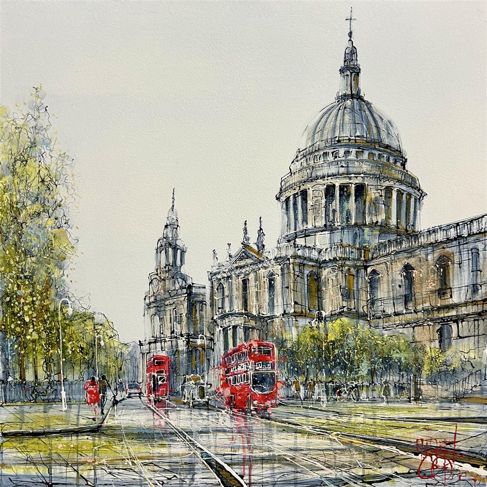 Nigel Cooke -  'Cathedral Views' - Framed Original Artwork