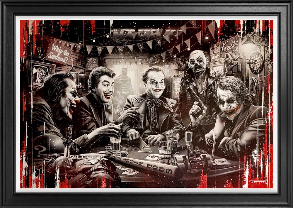 Ben Jeffery - 'Caught Jesters' - Framed Studio Edition Canvas Deluxe