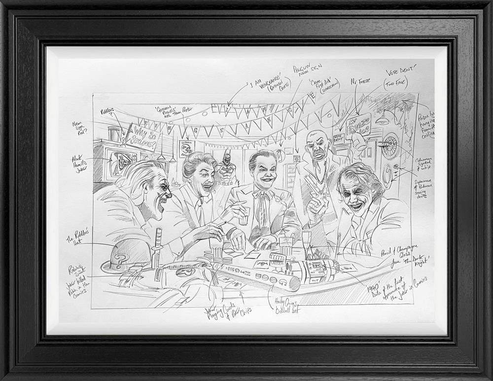 Ben Jeffery - 'Caught Jesters' - Framed Original Sketch