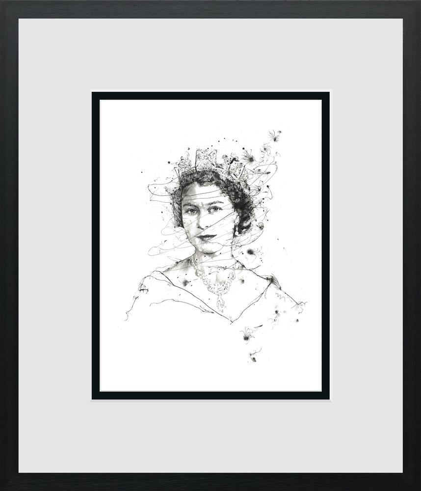 Scott Tetlow - 'Celebrating Her Majesty - Miniature' - Framed Limited Edition Print