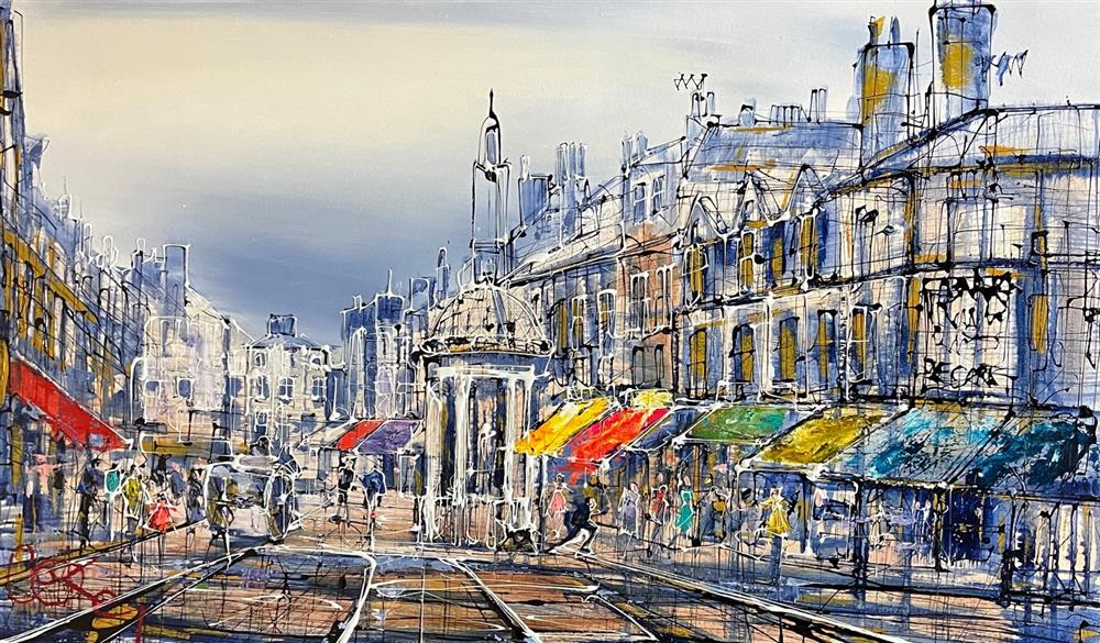 Nigel Cooke - 'Chelmsford Stroll'  - Framed Original Artwork