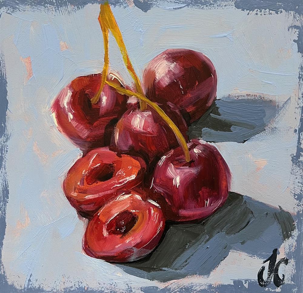 Joss Clapson - 'Cherry Twist' - Framed Original Art