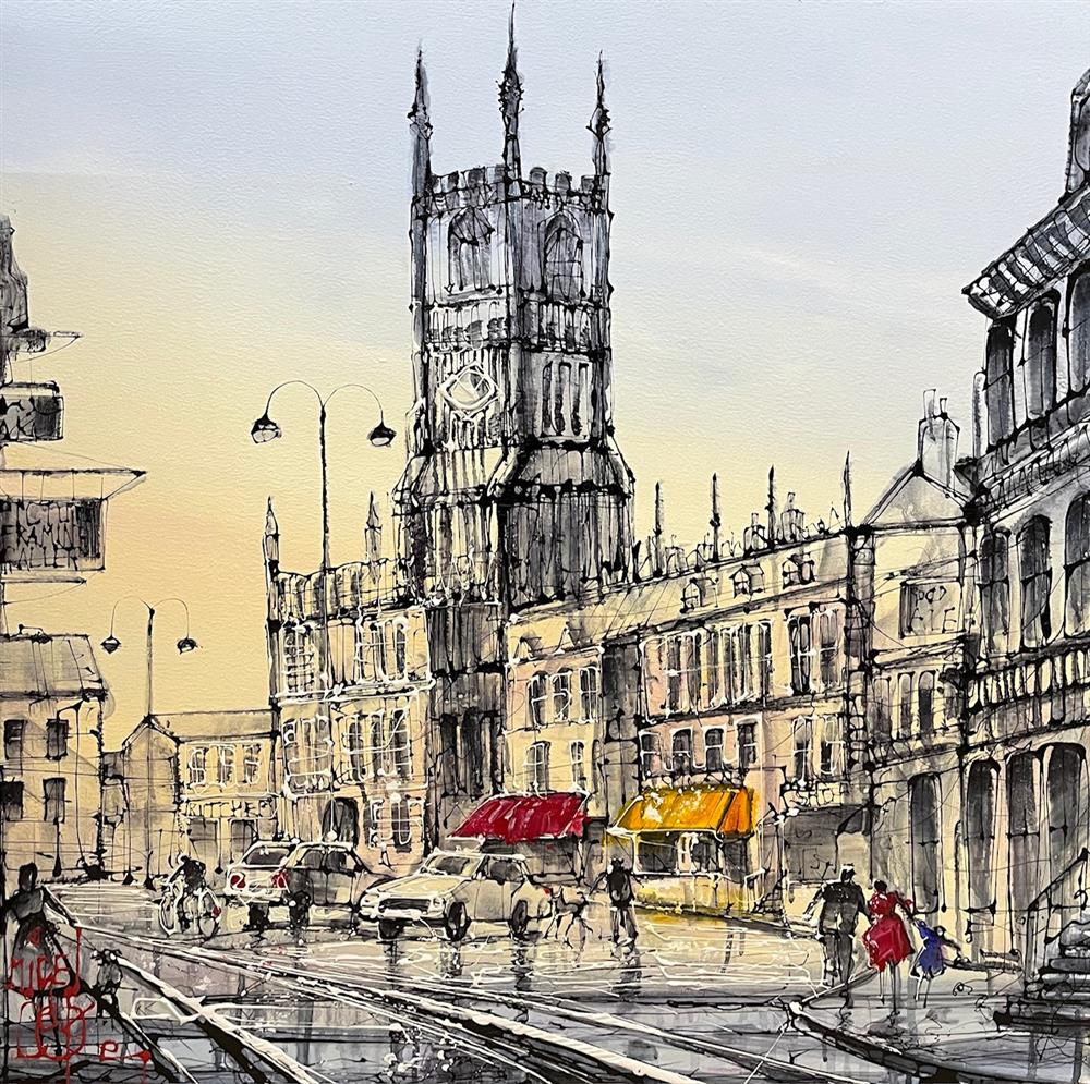 Nigel Cooke - 'Cirencester's First Light' - Framed Original Artwork