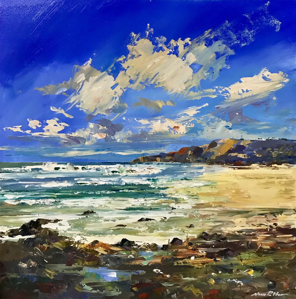 Nick Potter - 'Coastal Clouds' - Framed Original Art