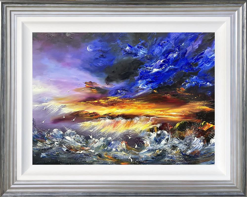 Lillias Blackie -  'Crashing Waves' - Framed Original Art