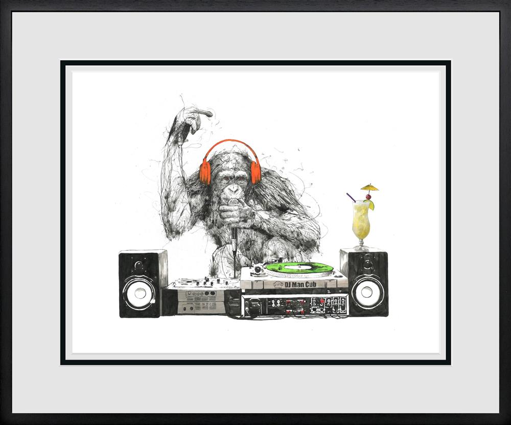 Scott Tetlow - ' DJ Man Club III ' - Framed Limited Edition Print