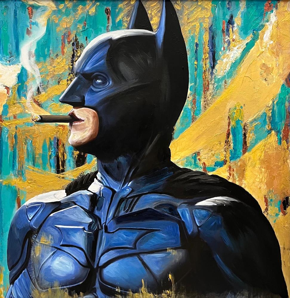 Sannib - 'Dark Knight Cigar' - Framed Original Art