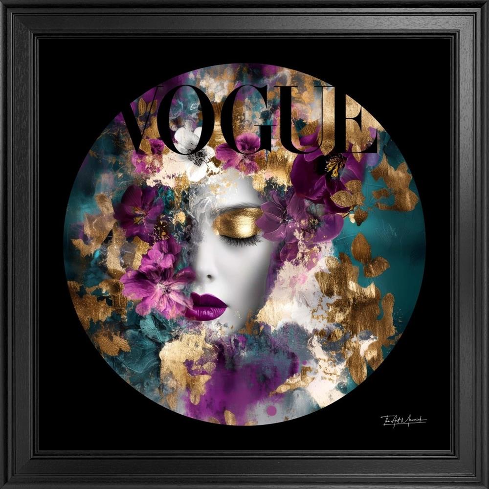 The Art Maverick - 'Delphine - Gilded Glass' -  Framed Edition