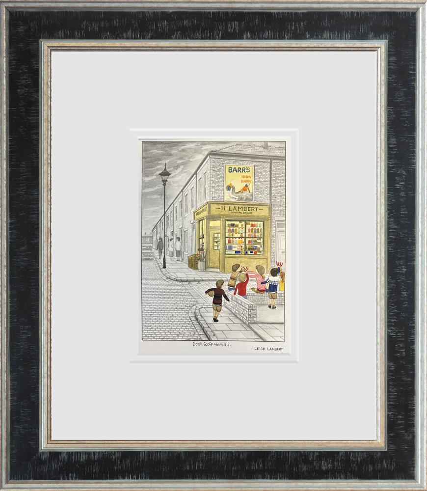 Leigh Lambert - 'Don't Scoff Them All'  - Framed Original Artwork (Copy)