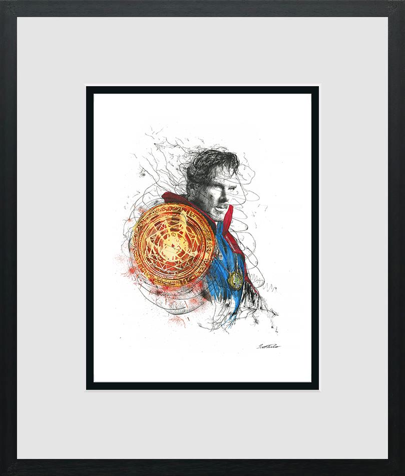 Scott Tetlow - 'Dr Strange' - Miniature-Framed Limited Edition Print