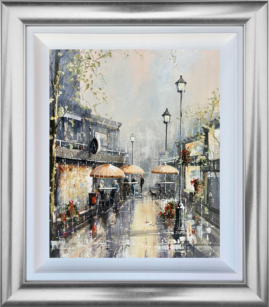 John Horsewell - 'Early Evening Stroll - Deluxe' - Framed Original Artwork