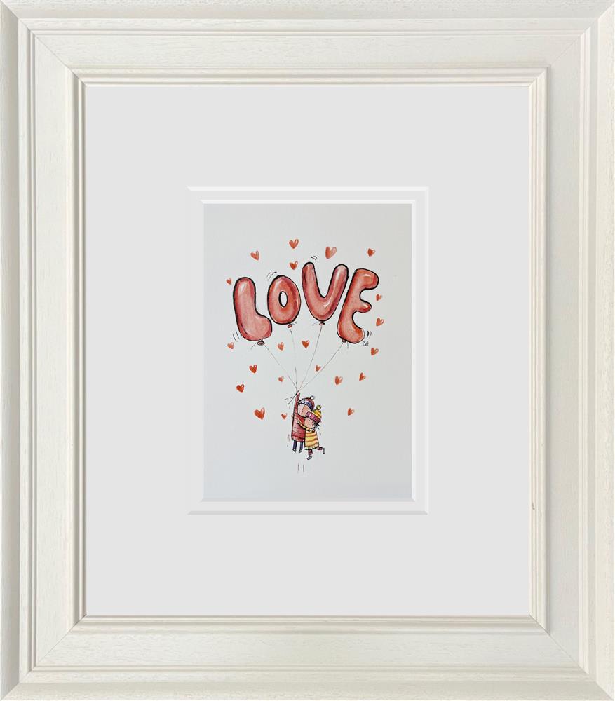 Michael Abrams - 'Floating In Love - Sketch' - Framed Original Art