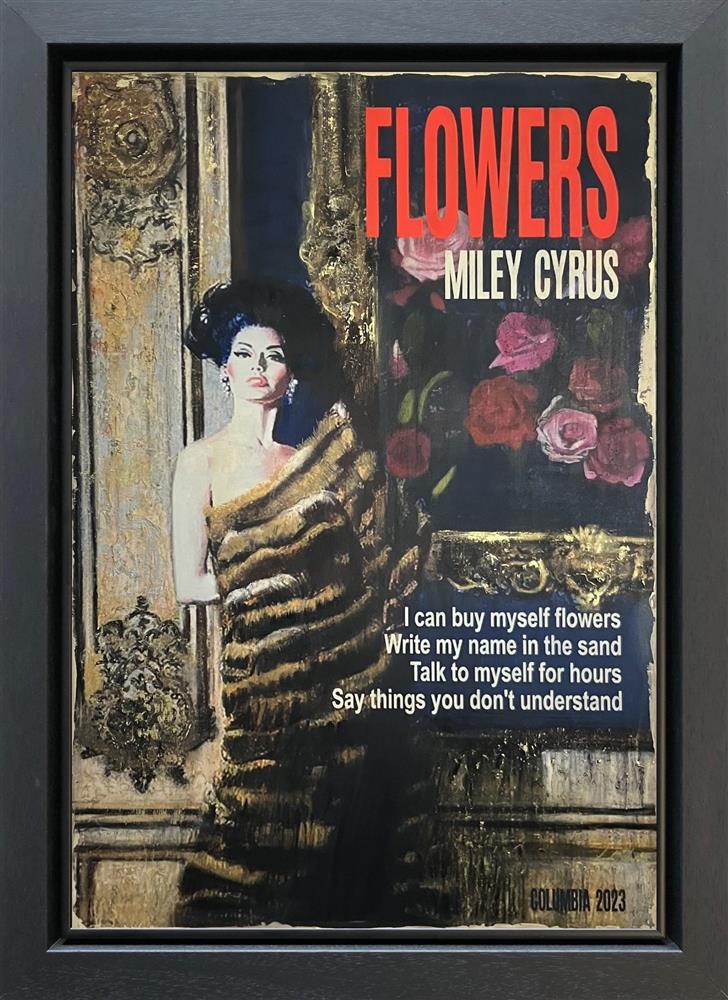 Linda Charles - 'Flowers' - Framed Original Artwork