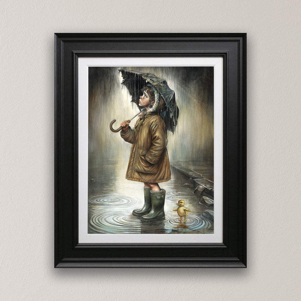 Craig Everett  - 'Girl With Duck'- Framed Limited Edition