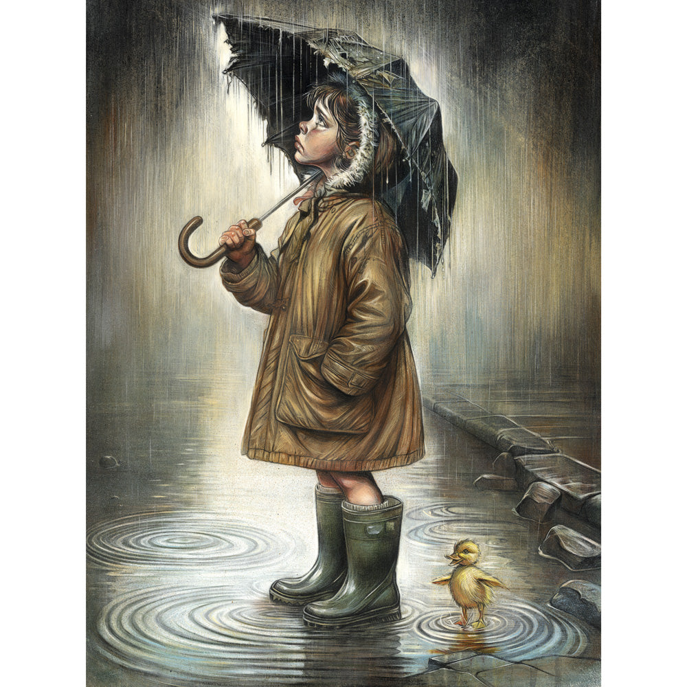 Craig Everett  - 'Girl With Duck'- Framed Limited Edition