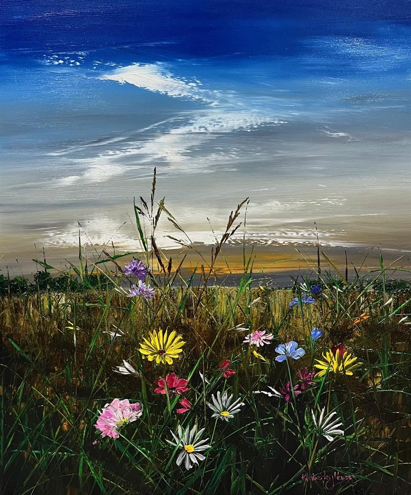 Kimberley Harris - 'Glowing Grasslands' - Framed Original Art