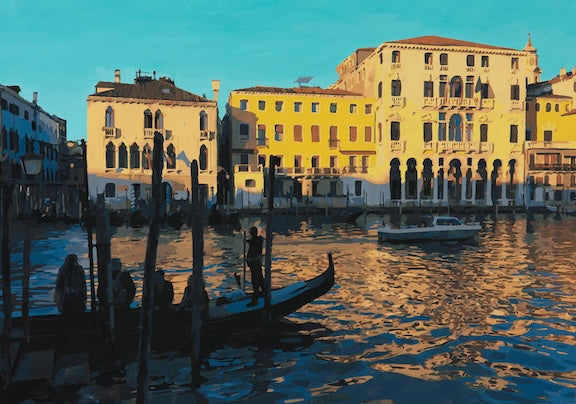 Marco Barberio - 'Golden Venice Under Tiffany' - Original Art