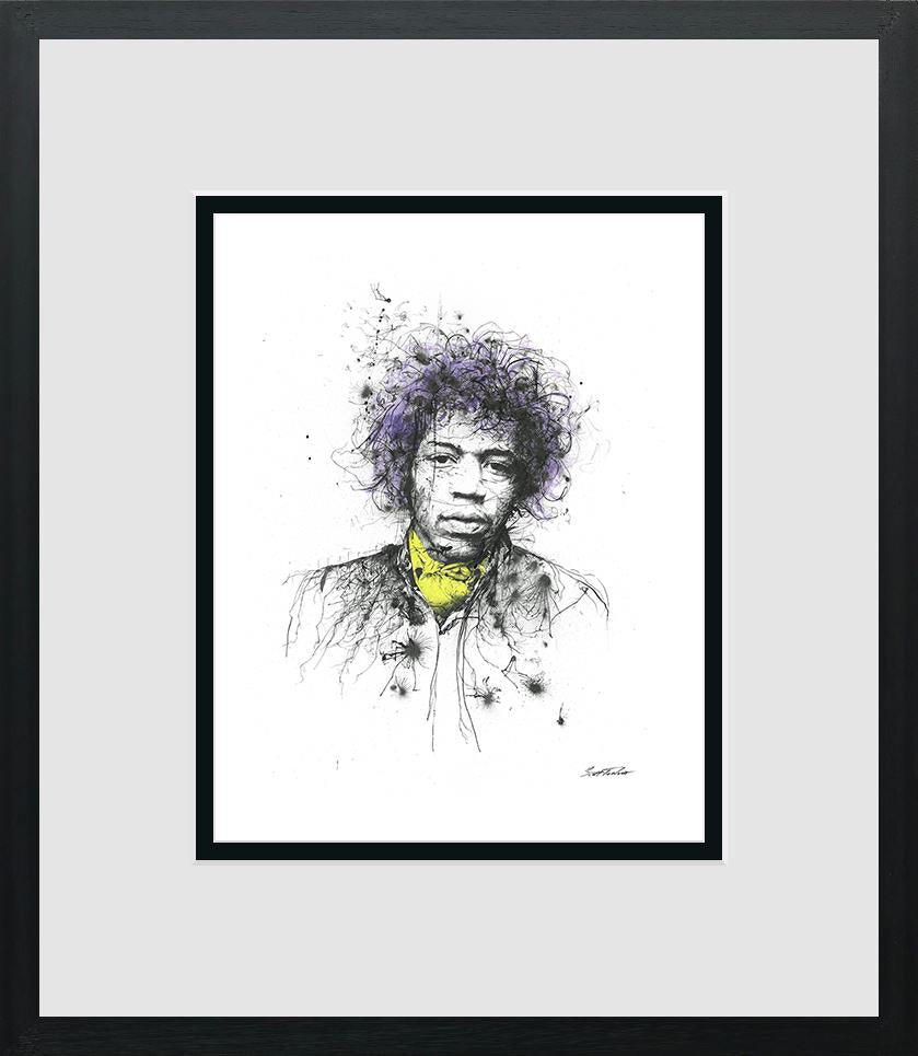 Scott Tetlow - 'Hendrix - Miniature  -  Framed  Limited Edition