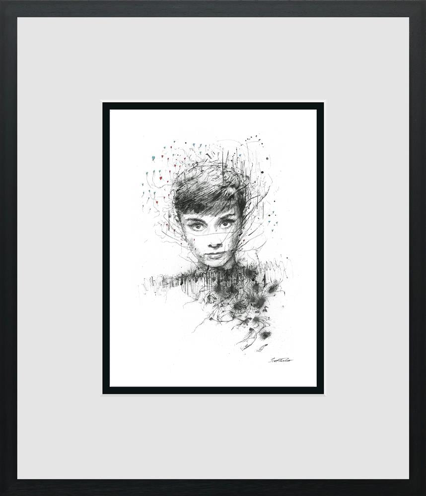 Scott Tetlow - 'Hepburn - Miniature' - Framed Limited Edition Print