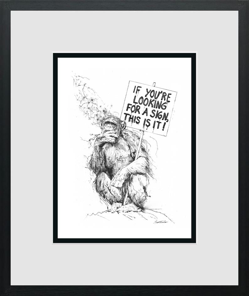 Scott Tetlow - 'If You're Looking For A Sign' - Miniature - Framed Limited Edition Print