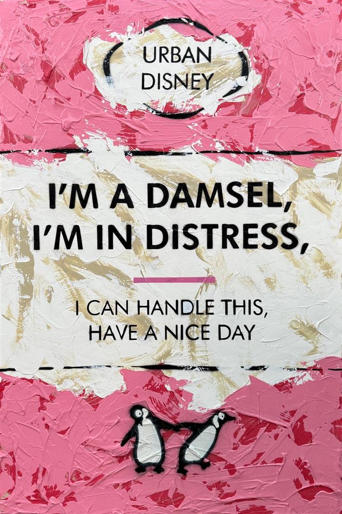 Hue Folk - 'I'm A Damsel' - Framed Original Art