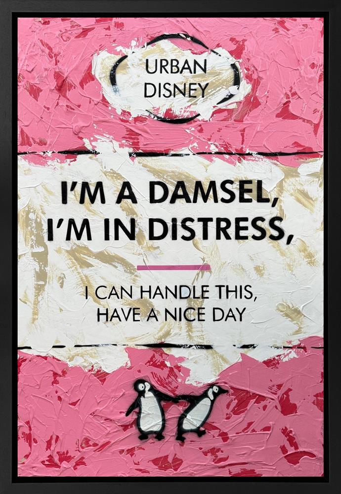 Hue Folk - 'I'm A Damsel' - Framed Original Art