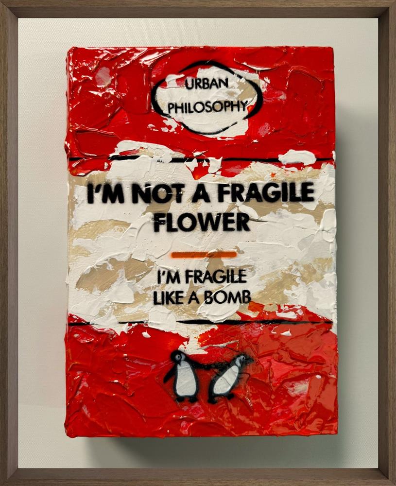 Hue Folk - 'I'm Not A Fragile Flower - Storybook'' - Framed Original Art