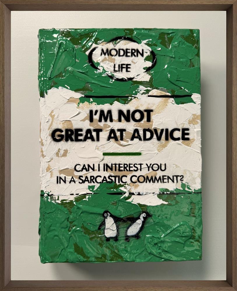 Hue Folk - 'I'm Not Great At Advice - Storybook'' - Framed Original Art