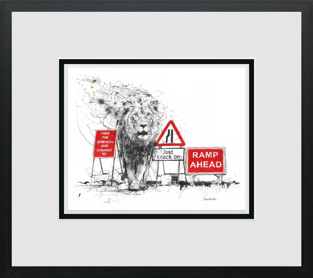 Scott Tetlow - 'Just Crack On! - Miniature' - Framed Limited Edition Print